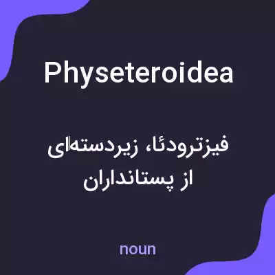 معنی physeteroidea به فارسی معنی physeteroidea به فارسی