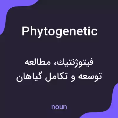 معنی phytogenetic به فارسی