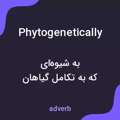 معنی phytogenetically به فارسی معنی phytogenetically به فارسی
