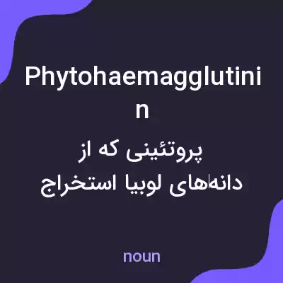 معنی phytohaemagglutinin به فارسی معنی phytohaemagglutinin به فارسی