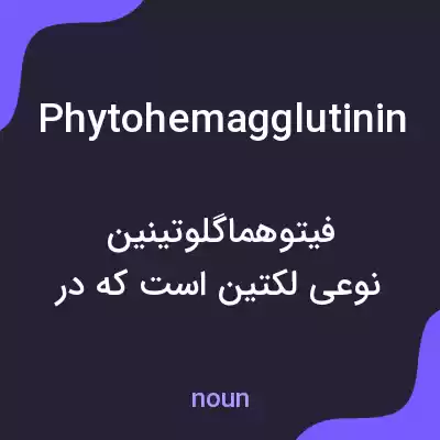 معنی phytohemagglutinin به فارسی معنی phytohemagglutinin به فارسی
