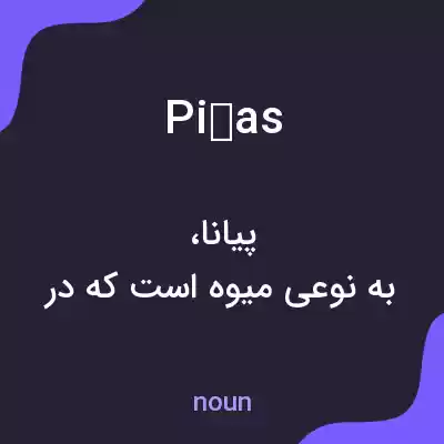 معنی piñas به فارسی معنی piñas به فارسی