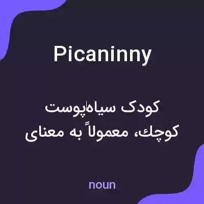 معنی picaninny به فارسی معنی picaninny به فارسی