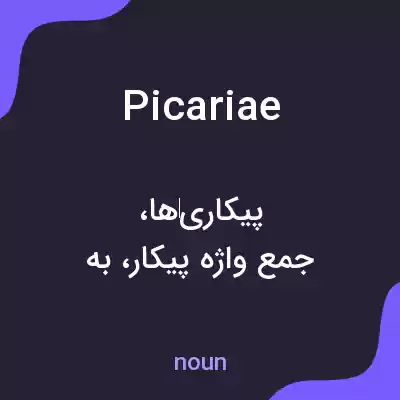 معنی picariae به فارسی معنی picariae به فارسی