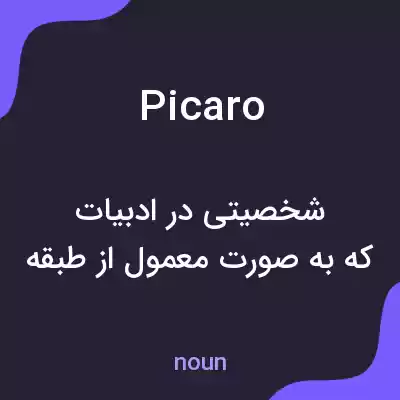 معنی picaro به فارسی معنی picaro به فارسی