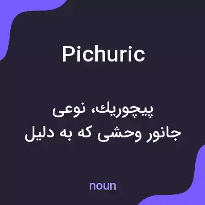 معنی pichuric به فارسی معنی pichuric به فارسی