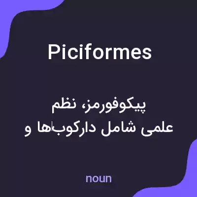 معنی piciformes به فارسی معنی piciformes به فارسی