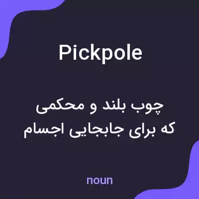 معنی pickpole به فارسی معنی pickpole به فارسی