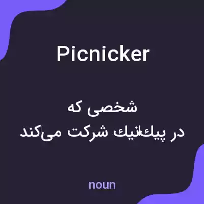 معنی picnicker به فارسی معنی picnicker به فارسی