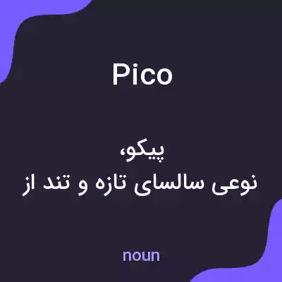 معنی pico به فارسی معنی pico به فارسی