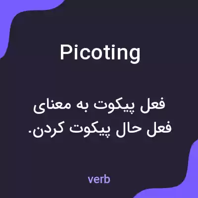 معنی picoting به فارسی