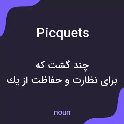 معنی picquets به فارسی معنی picquets به فارسی