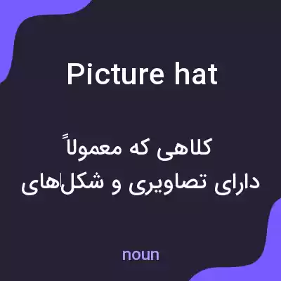 معنی picture hat به فارسی معنی picture hat به فارسی