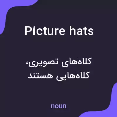 معنی picture hats به فارسی معنی picture hats به فارسی