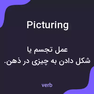 معنی picturing به فارسی معنی picturing به فارسی