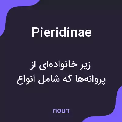 معنی pieridinae به فارسی معنی pieridinae به فارسی