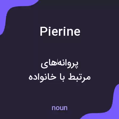معنی pierine به فارسی
