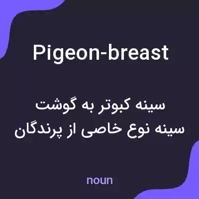 معنی pigeon-breast به فارسی معنی pigeon-breast به فارسی