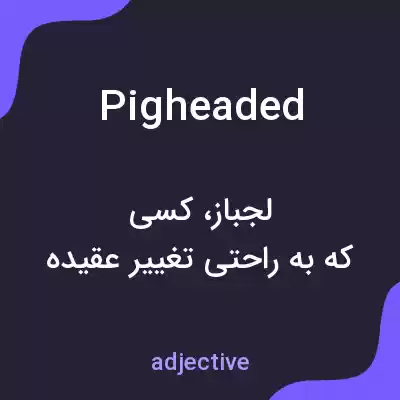 معنی pigheaded به فارسی معنی pigheaded به فارسی