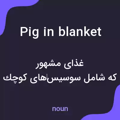 معنی pig in blanket به فارسی معنی pig in blanket به فارسی