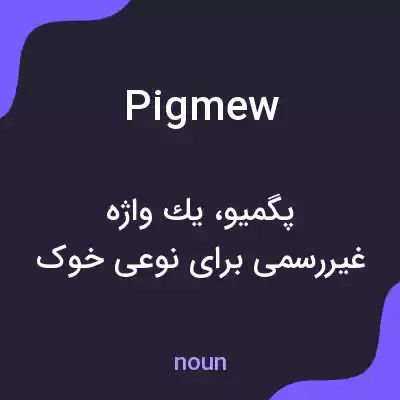 معنی pigmew به فارسی معنی pigmew به فارسی