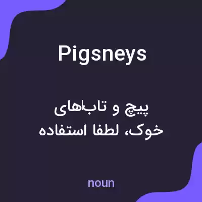 معنی pigsneys به فارسی معنی pigsneys به فارسی