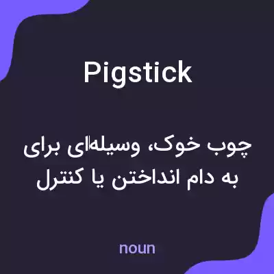 معنی pigstick به فارسی معنی pigstick به فارسی