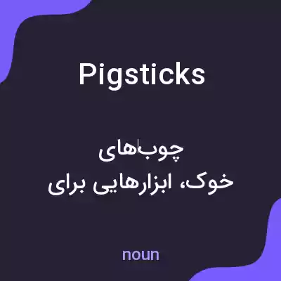 معنی pigsticks به فارسی معنی pigsticks به فارسی