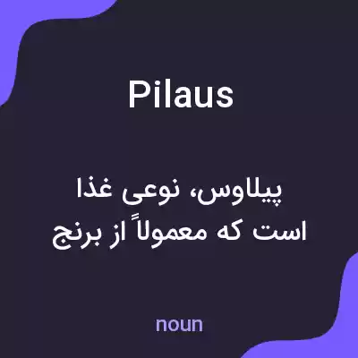 معنی pilaus به فارسی معنی pilaus به فارسی