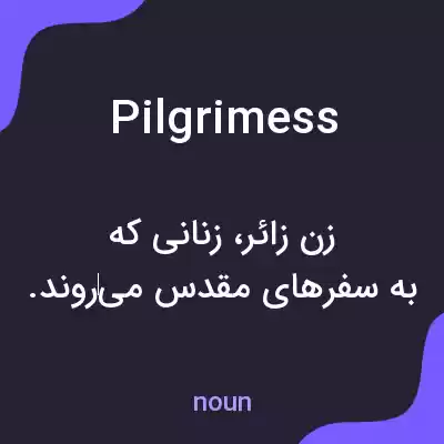 معنی pilgrimess به فارسی معنی pilgrimess به فارسی