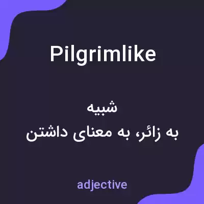 معنی pilgrimlike به فارسی معنی pilgrimlike به فارسی