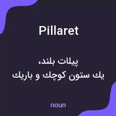 معنی pillaret به فارسی معنی pillaret به فارسی