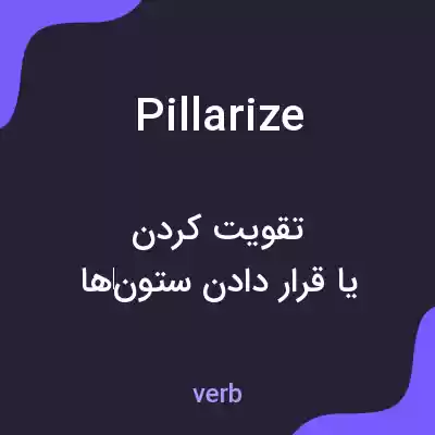 معنی pillarize به فارسی