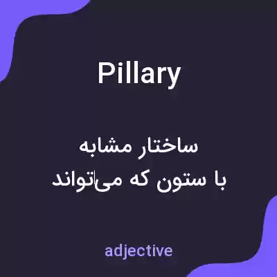 معنی pillary به فارسی معنی pillary به فارسی