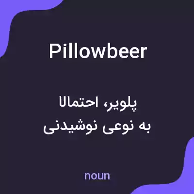 معنی pillowbeer به فارسی معنی pillowbeer به فارسی