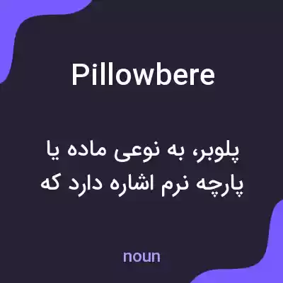 معنی pillowbere به فارسی معنی pillowbere به فارسی