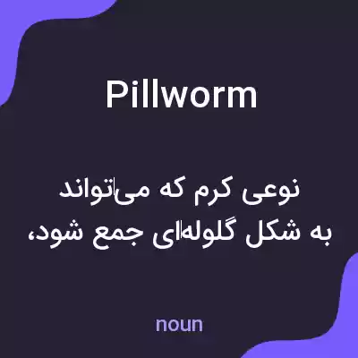 معنی pillworm به فارسی معنی pillworm به فارسی