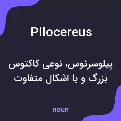 معنی pilocereus به فارسی معنی pilocereus به فارسی