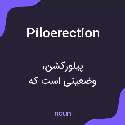 معنی piloerection به فارسی معنی piloerection به فارسی
