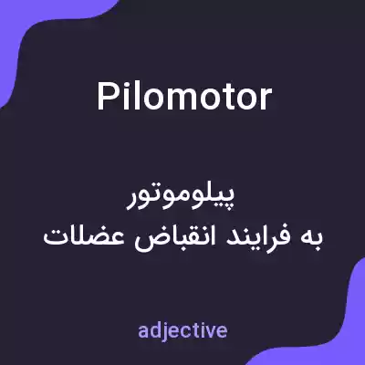 معنی pilomotor به فارسی معنی pilomotor به فارسی