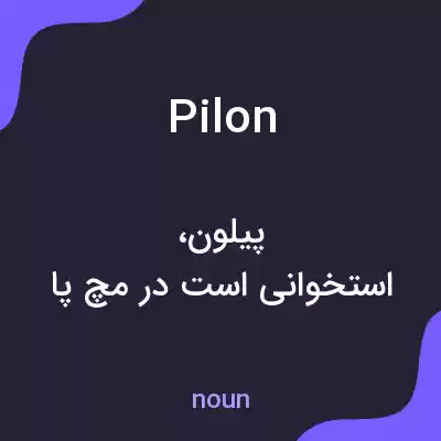 معنی pilon به فارسی معنی pilon به فارسی