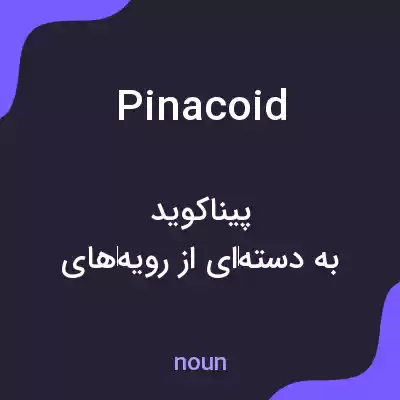 معنی pinacoid به فارسی معنی pinacoid به فارسی