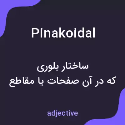 معنی pinakoidal به فارسی معنی pinakoidal به فارسی