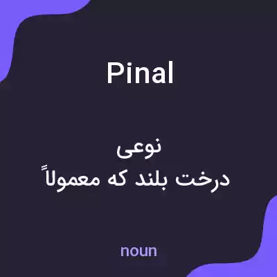 معنی pinal به فارسی معنی pinal به فارسی