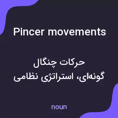 معنی pincer movements به فارسی معنی pincer movements به فارسی