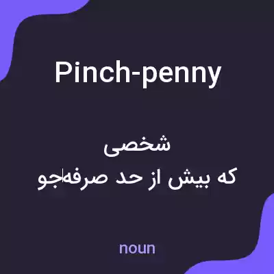معنی pinch-penny به فارسی