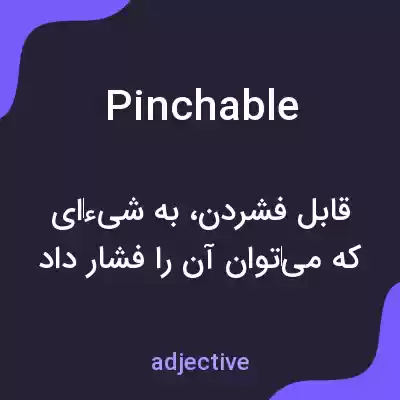 معنی pinchable به فارسی معنی pinchable به فارسی