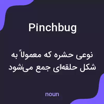 معنی pinchbug به فارسی معنی pinchbug به فارسی