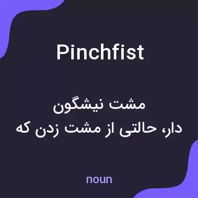 معنی pinchfist به فارسی معنی pinchfist به فارسی