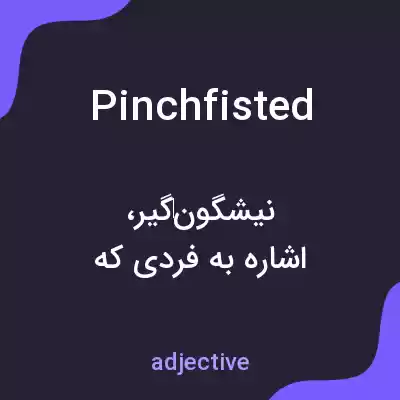 معنی pinchfisted به فارسی معنی pinchfisted به فارسی